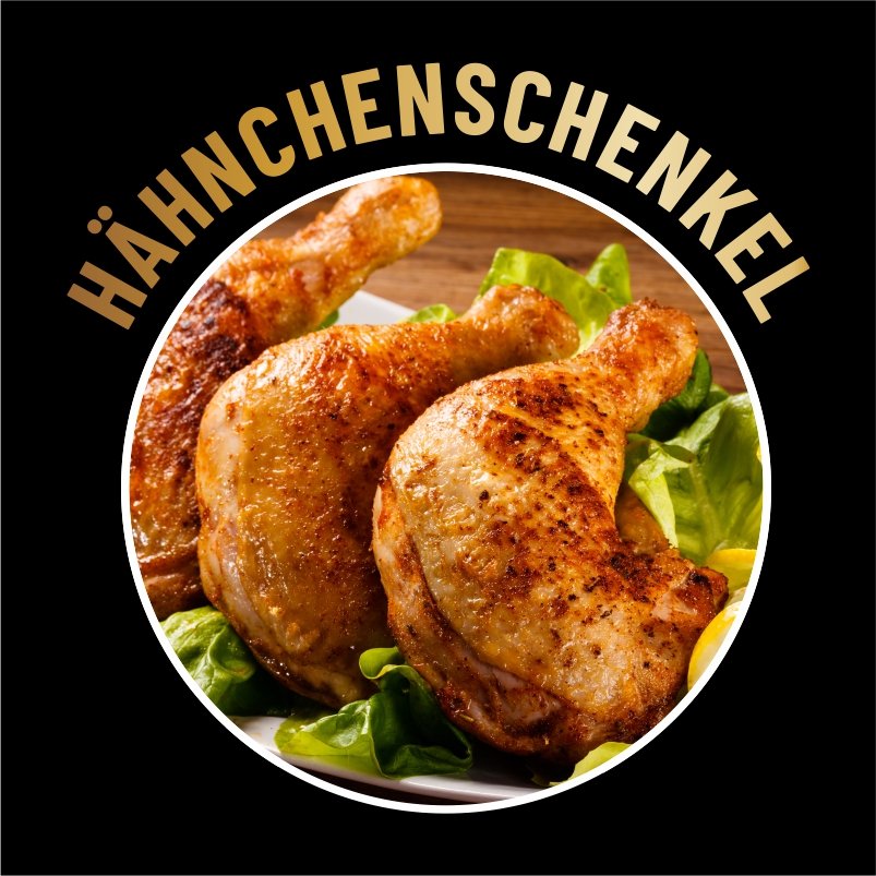 Gegrillter Hähnchenschenkel